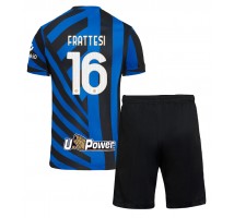 Inter Milan Davide Frattesi #16 Koszulka Podstawowa dzieci 2024-25 Krótki Rękaw (+ krótkie spodenki)
